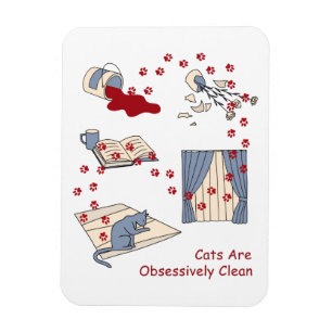 Cats Are Obsessively Clean Magnet