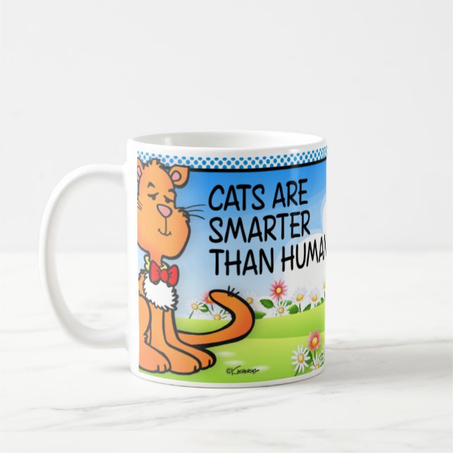 Cats Are Smarter Coffee Mug (Left)