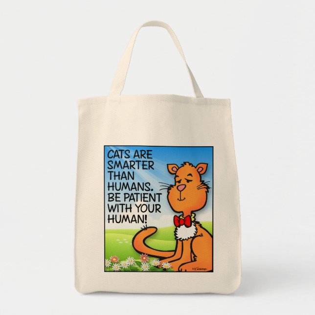 Cats Are Smarter Tote Bag (Front)