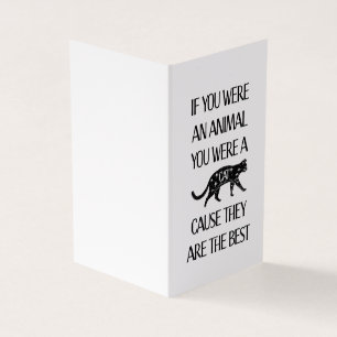 Cats are the best.. Perfect card for the cat lover