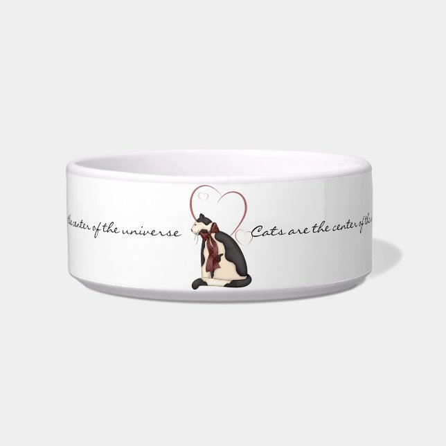 Cats are the Centre of the Universe Cat Bowl (Front)