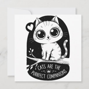 Cats Are The Purrfect Companions Invitation
