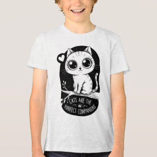 Cats Are The Purrfect Companions Tri-Blend Shirt