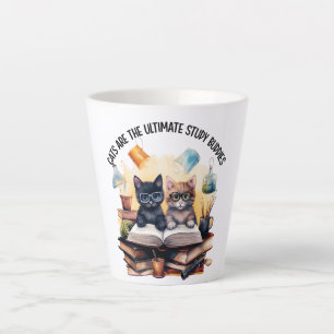 Cats Are The Ultimate Study Buddies Latte Mug