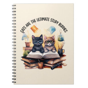 Cats Are The Ultimate Study Buddies Notebook