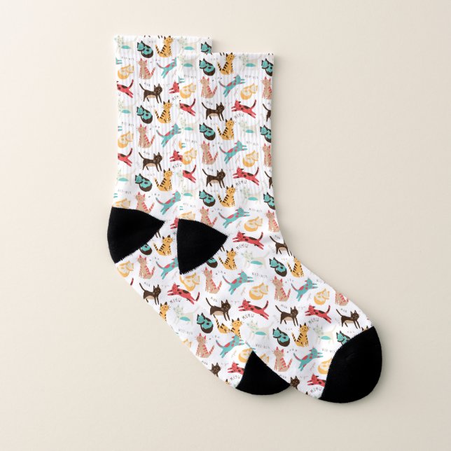 Cats around the world  socks (Pair)