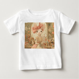 Cats – Art Portrait of Victorian Cat - MIss Olive  Baby T-Shirt