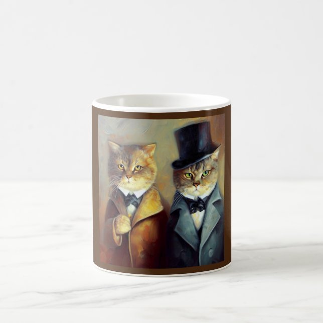Cats As Holmes and Watson Coffee Mug (Center)