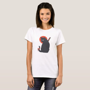 Cats as Warrior Samurai - Choose background color T-Shirt