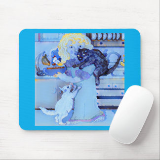 Cats 🐈⬛ 🐈 At Breakfast 🥞 Mouse Pad