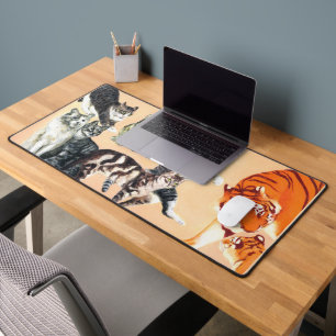 Cats at Play Desk Mat