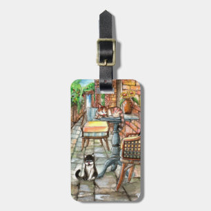 Cats at the Back Alley Luggage Tag