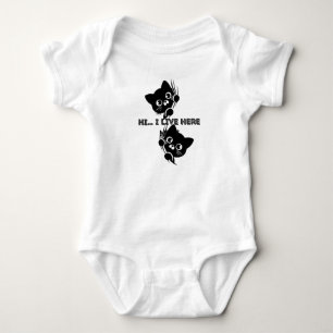 cats baby bodysuit