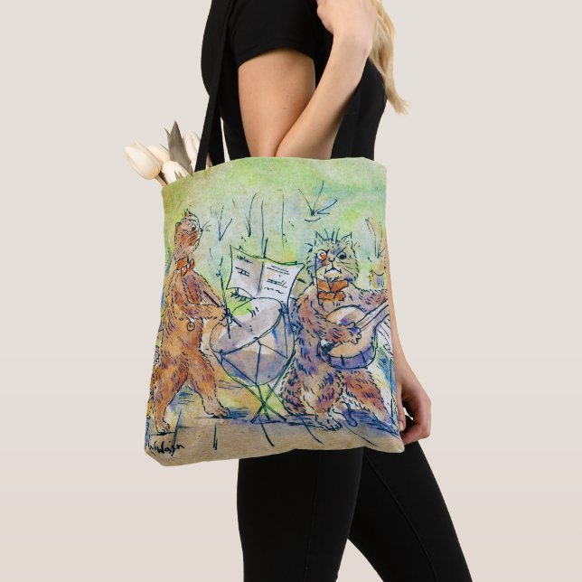 Cats Band, Louis Wain Tote Bag (Close Up)