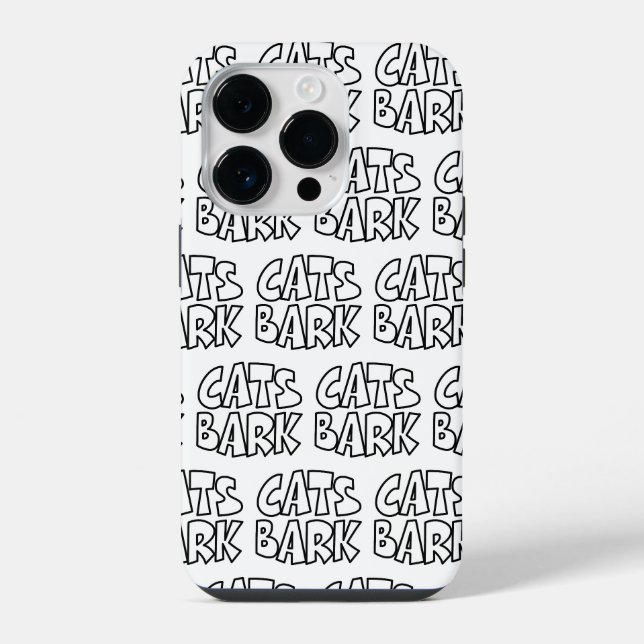 Cats Bark iPhone Case (Back)