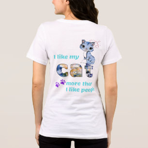 "Cats Better Company Than Men" Stylish Artwork Tri-Blend Shirt