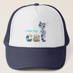 "Cats Better Company Than Men" Stylish Artwork Trucker Hat