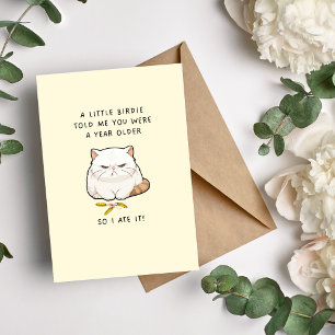 Cats Birthday Surprise Card