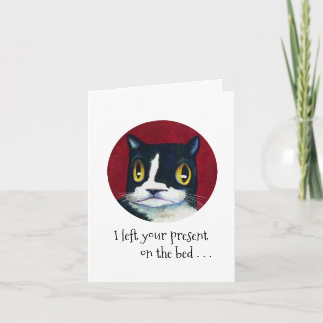 Cat's Birthday SURPRISE! Card (Front)
