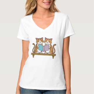 Cats Book T-Shirt