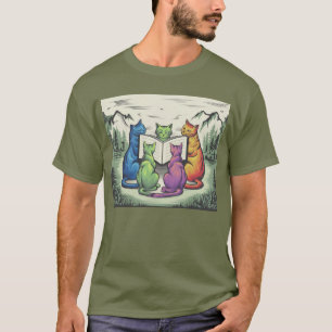 Cats Book T-Shirt