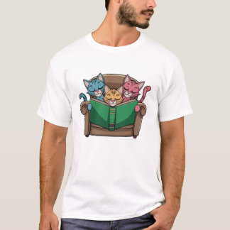 Cats Book T-Shirt