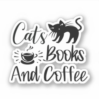 Cats Books and Coffe