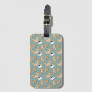 Cats Books And Coffee Time Luggage Tag