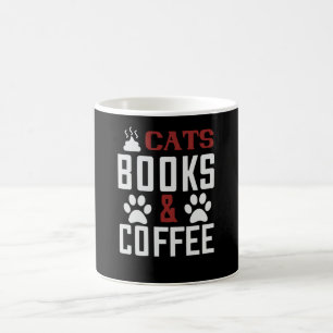 Cats Books & Coffee v2 Mug