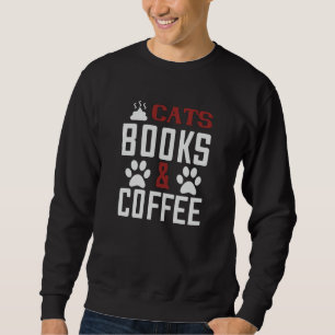 Cats Books & Coffee v2 Sweatshirt