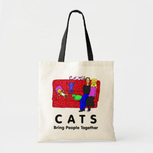 Cats Bring People Together Tote Bag