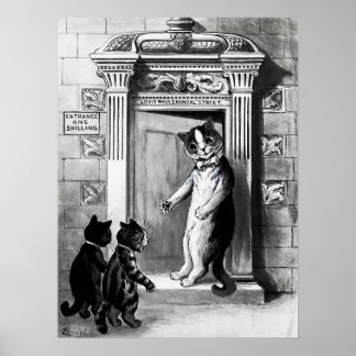 Cats by Louis Wain Poster