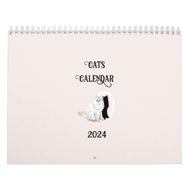 Cats by the Month Calendar (Cover)