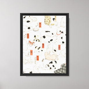 Cats by Utagawa Kuniyoshi Canvas Print
