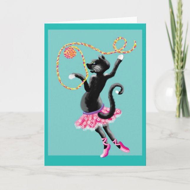 cats can dance card (Front)