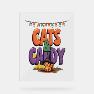 Cats & Candy Acrylic Sign