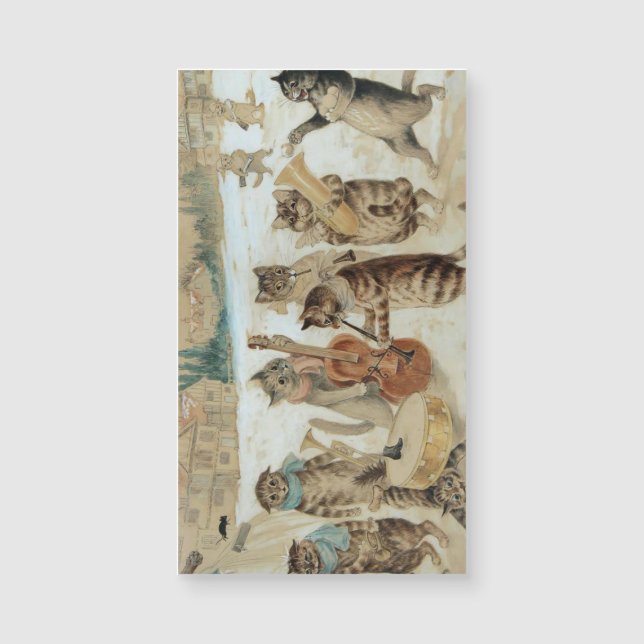 Cats Carol Singing by Louis Wain  (Front)