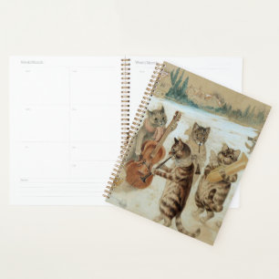 Cats Carol Singing by Louis Wain    Planner