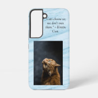 Cats choose us blue marble background  samsung gal