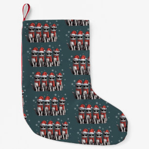 Cats Christmas Cat Mom Holiday Xmas Santa Small Christmas Stocking