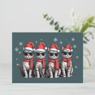 Cats Christmas Cat Mum Holiday Xmas Santa