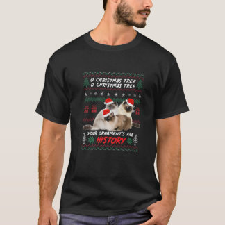 Cats Christmas Funny Ornaments Birman Lovers T-Shirt