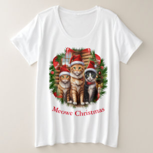 Cats Christmas  Plus Size T-Shirt