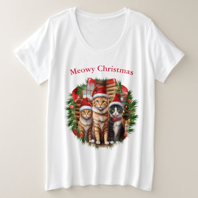 Cats Christmas t-shirts (Design Front)