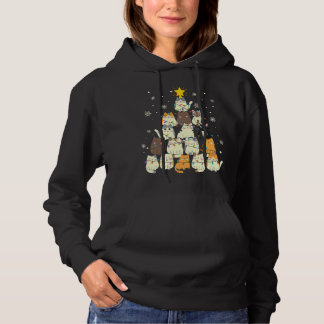 Cats Christmas Tree Funny Xmas Cat 73 Hoodie