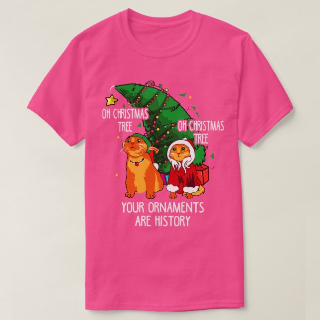 Cats Christmascat T-Shirt (Design Front)