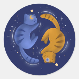 Cats Classic Round Sticker