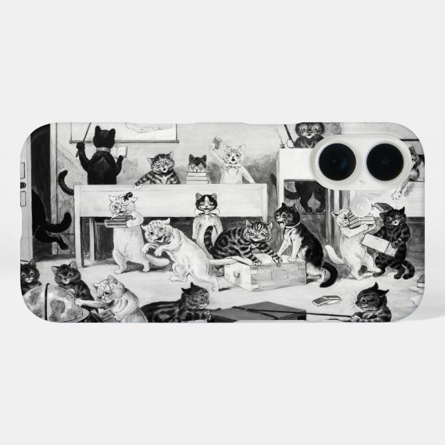 Cats Classroom Discipline, Louis Wain Case-Mate iPhone Case (Back (Horizontal))