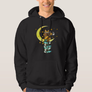 Cats Coffee Reading Kat Books Read Stubenter Kitte Hoodie