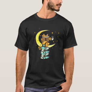 Cats Coffee Reading Kat Books Read Stubenter Kitte T-Shirt
